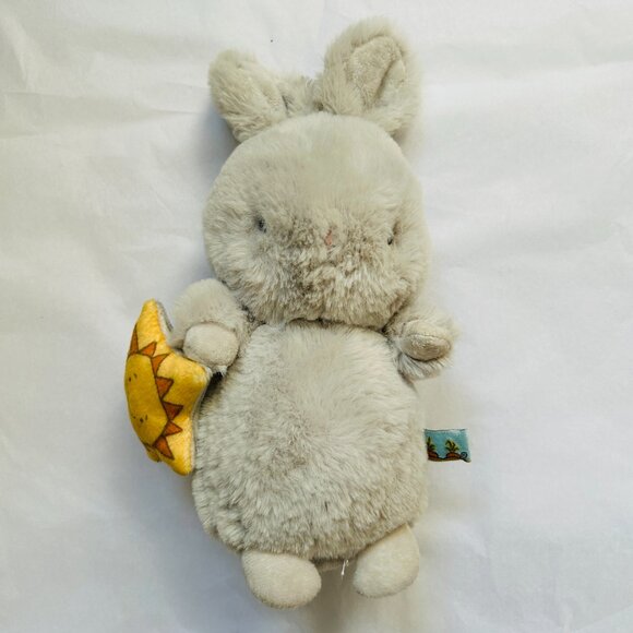 Bunnies by the Bay Gray Rabbit Plush Cricket Island Bloom Bunny 7" Toy Sun Star - Picture 2 of 15